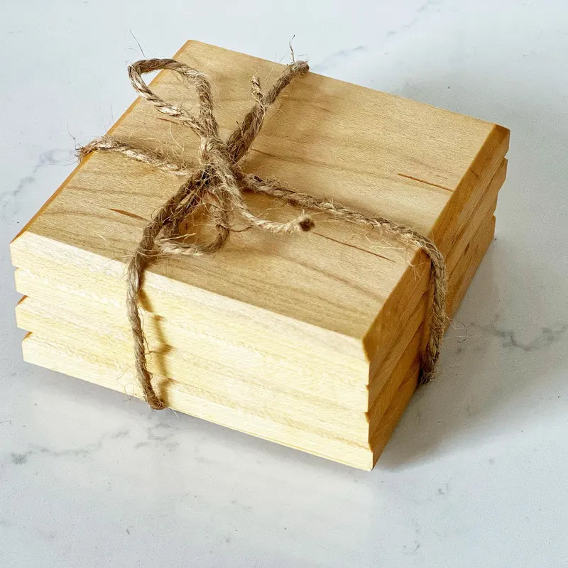 Black Walnut & Hard Maple (Two Sets of Four Coasters )